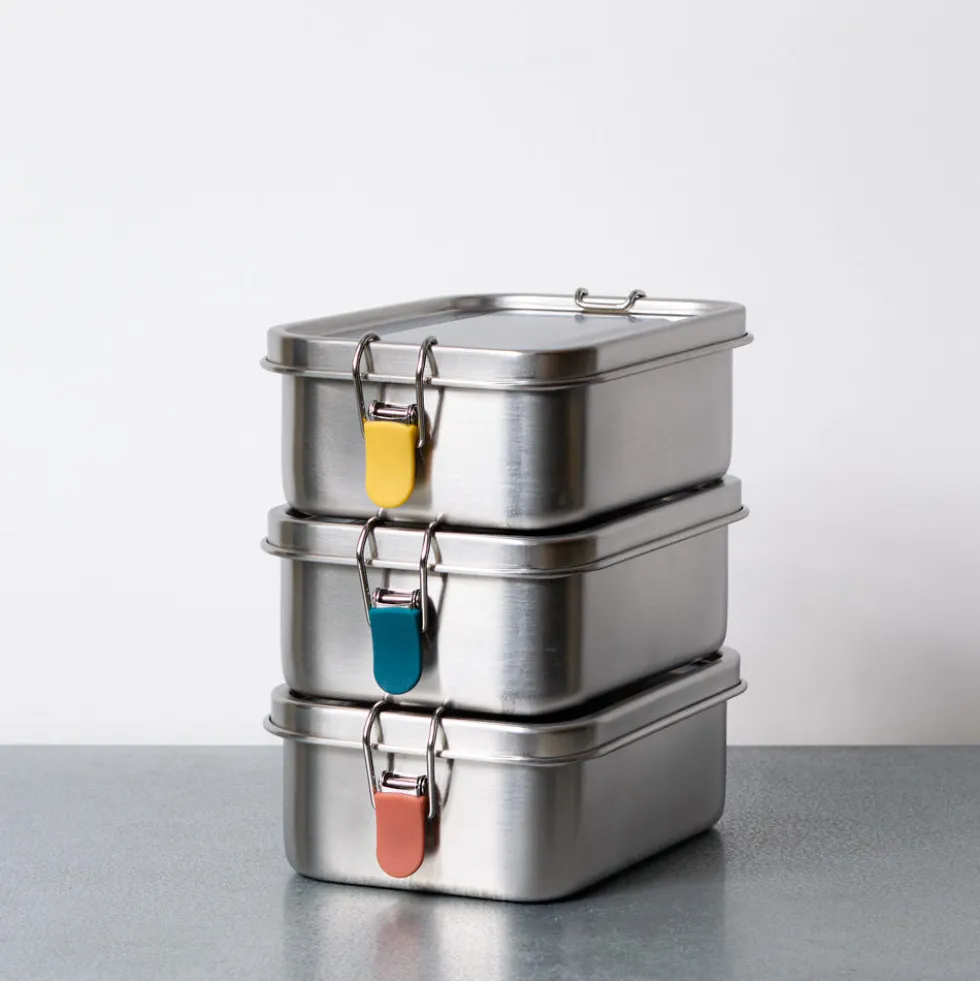Lunch box en inox - Bleu abysse