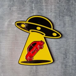 Magnet en métal Merci UFO - Fiat 500