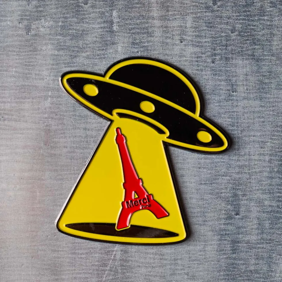 Magnet en métal Merci UFO - Tour Eiffel