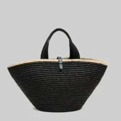Maison NH - Sac Carla Grand - Noir & Naturel