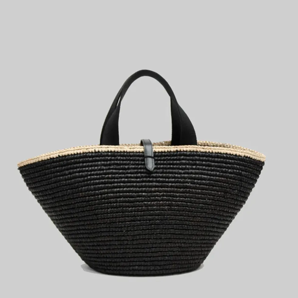 Maison NH - Sac Carla Grand - Noir & Naturel