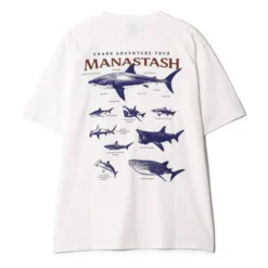 Manastash - T-shirt Pumice Shark - Blanc