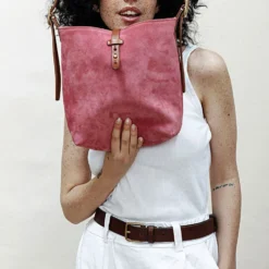 Massimo Palomba - Sac Babette Suede - Geranio