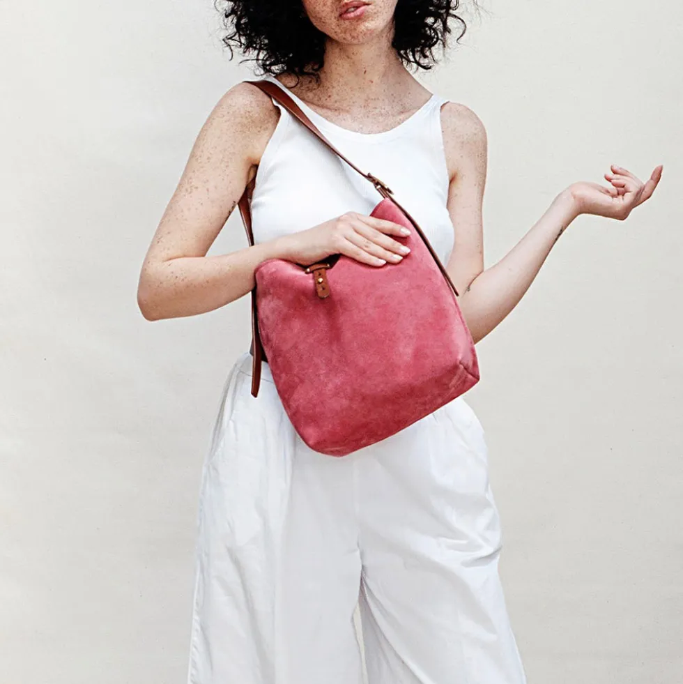 Massimo Palomba - Sac Babette Suede - Geranio