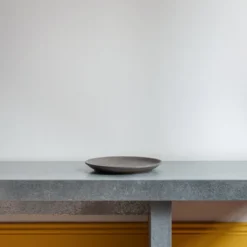 Merci - Assiette plate en grès - Gris Ardoise