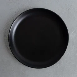 Merci - Assiette plate en grès - Réglisse