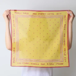 Merci - Bandana Ars Vivendi Virtus Est - Rouge & Jaune