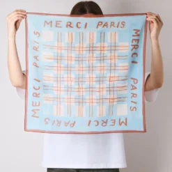 Merci - Bandana Ars Vivendi Virtus Est - Bleu Jaune Marron