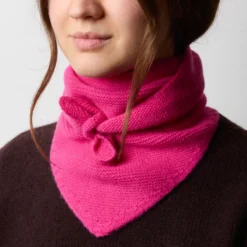 Merci - Bandana en cachemire Martine - Fuchsia
