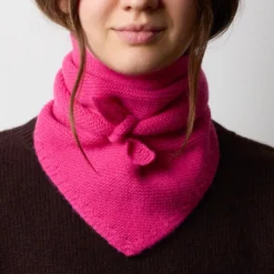 Merci - Bandana en cachemire Martine - Fuchsia