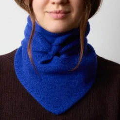 Merci - Bandana en cachemire Martine - Bleu Roi
