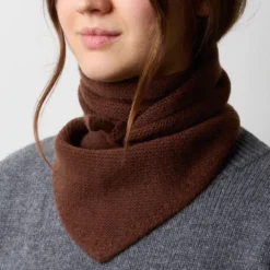 Merci - Bandana en cachemire Martine - Marron Foncé