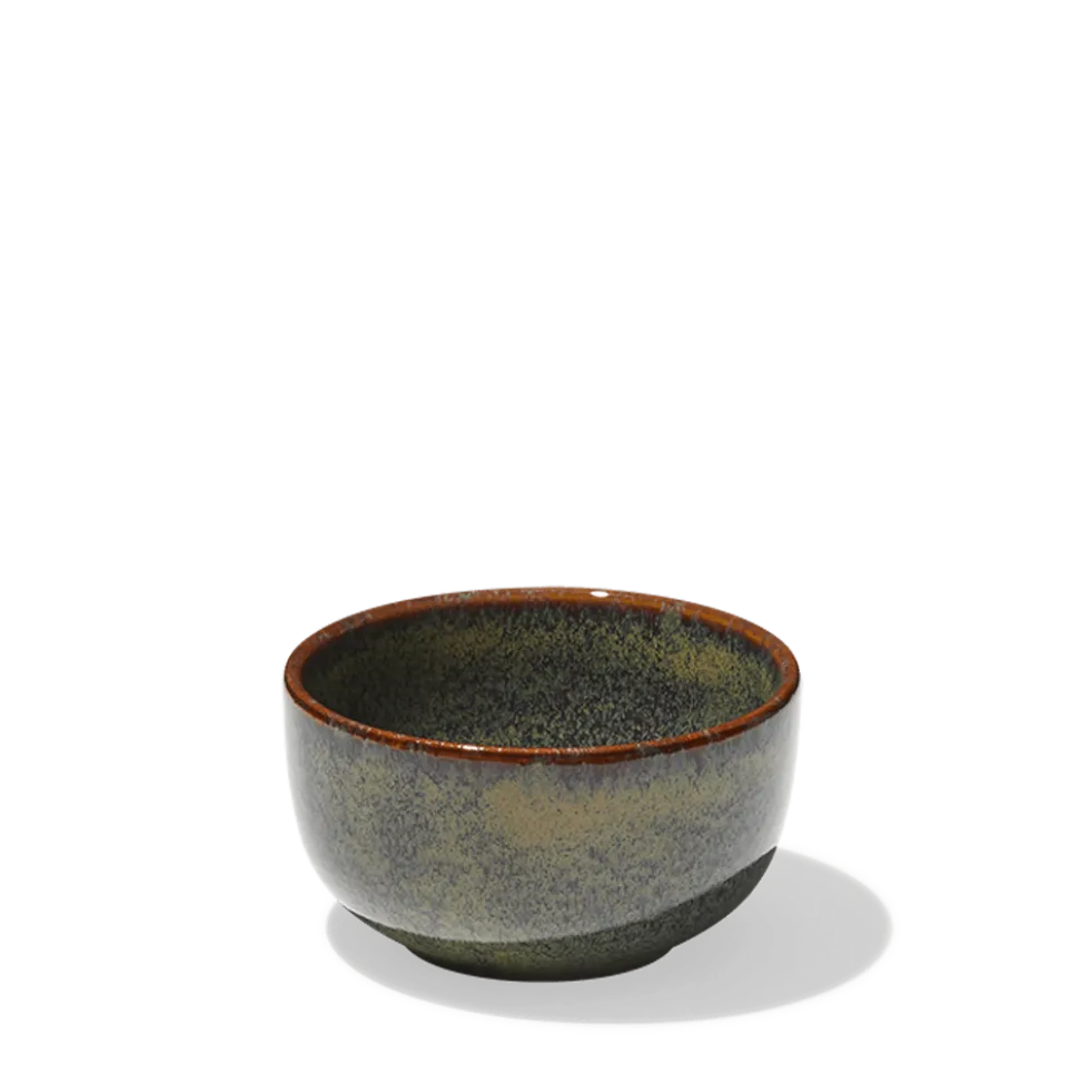 Merci - Bol en grès Jaspe - Vert