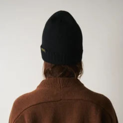 Merci - Bonnet en laine et cachemire - Noir & Jaune