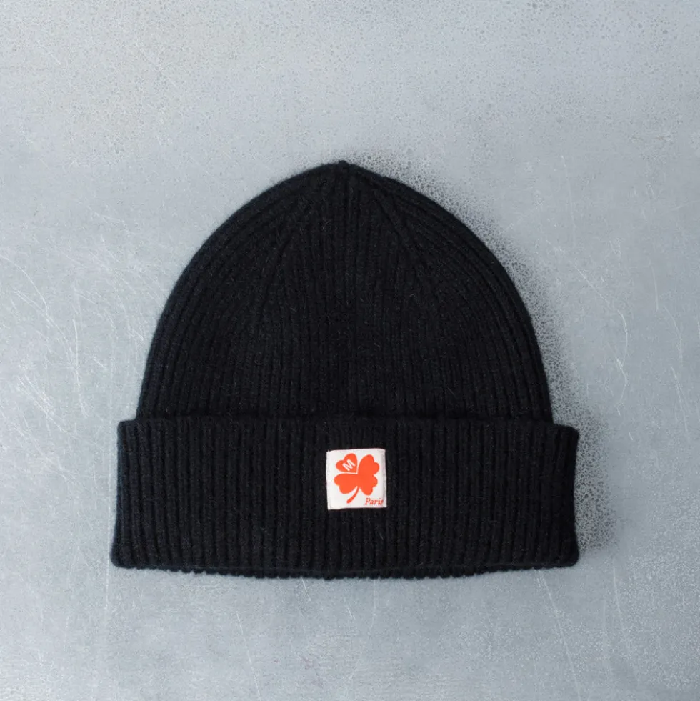 Merci - Bonnet Lucky Trèfle - Noir