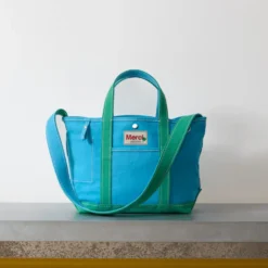 Merci - Cabas Candide - Bleu & Menthe
