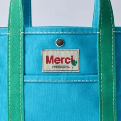 Merci - Cabas Candide - Bleu & Menthe