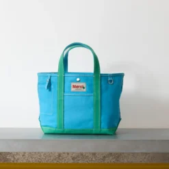 Merci - Cabas Candide - Bleu & Menthe