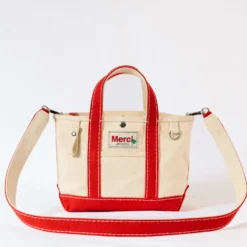 Merci - Cabas Candide en canvas - Rouge