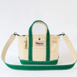 Merci - Cabas Candide en canvas - Vert