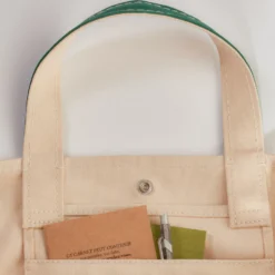 Merci - Cabas Candide en canvas - Vert