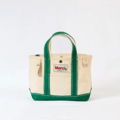 Merci - Cabas Candide en canvas - Vert