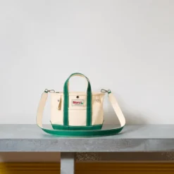 Merci - Cabas Candide en canvas - Vert