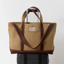 Merci - Cabas Candide en coton XL - Khaki Marron