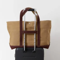 Merci - Cabas Candide en coton XL - Khaki Marron