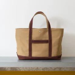 Merci - Cabas Candide en coton XL - Khaki Marron
