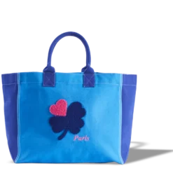 Merci - Cabas Tréfle Bouclette - Bleu