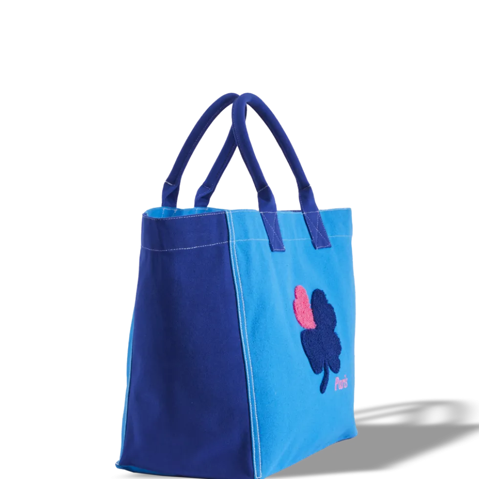 Merci - Cabas Tréfle Bouclette - Bleu