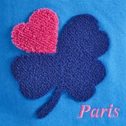 Merci - Cabas Tréfle Bouclette - Bleu