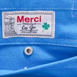 Merci - Cabas Tréfle Bouclette - Bleu