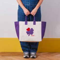Merci - Cabas Tréfle Bouclette - Violet