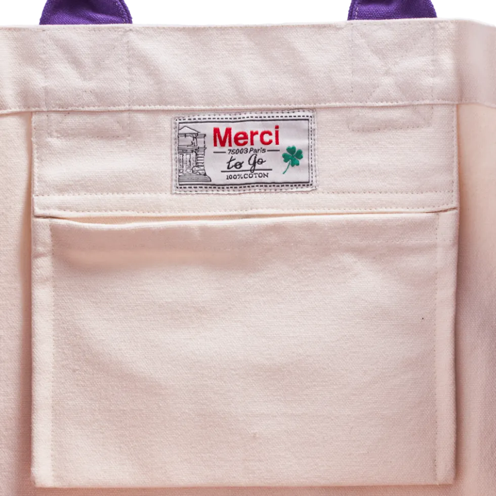 Merci - Cabas Tréfle Bouclette - Violet
