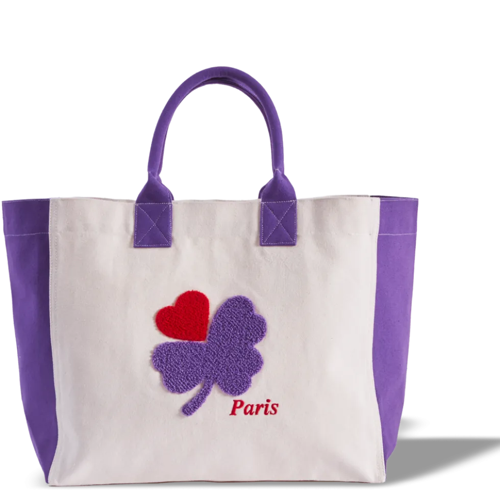 Merci - Cabas Tréfle Bouclette - Violet
