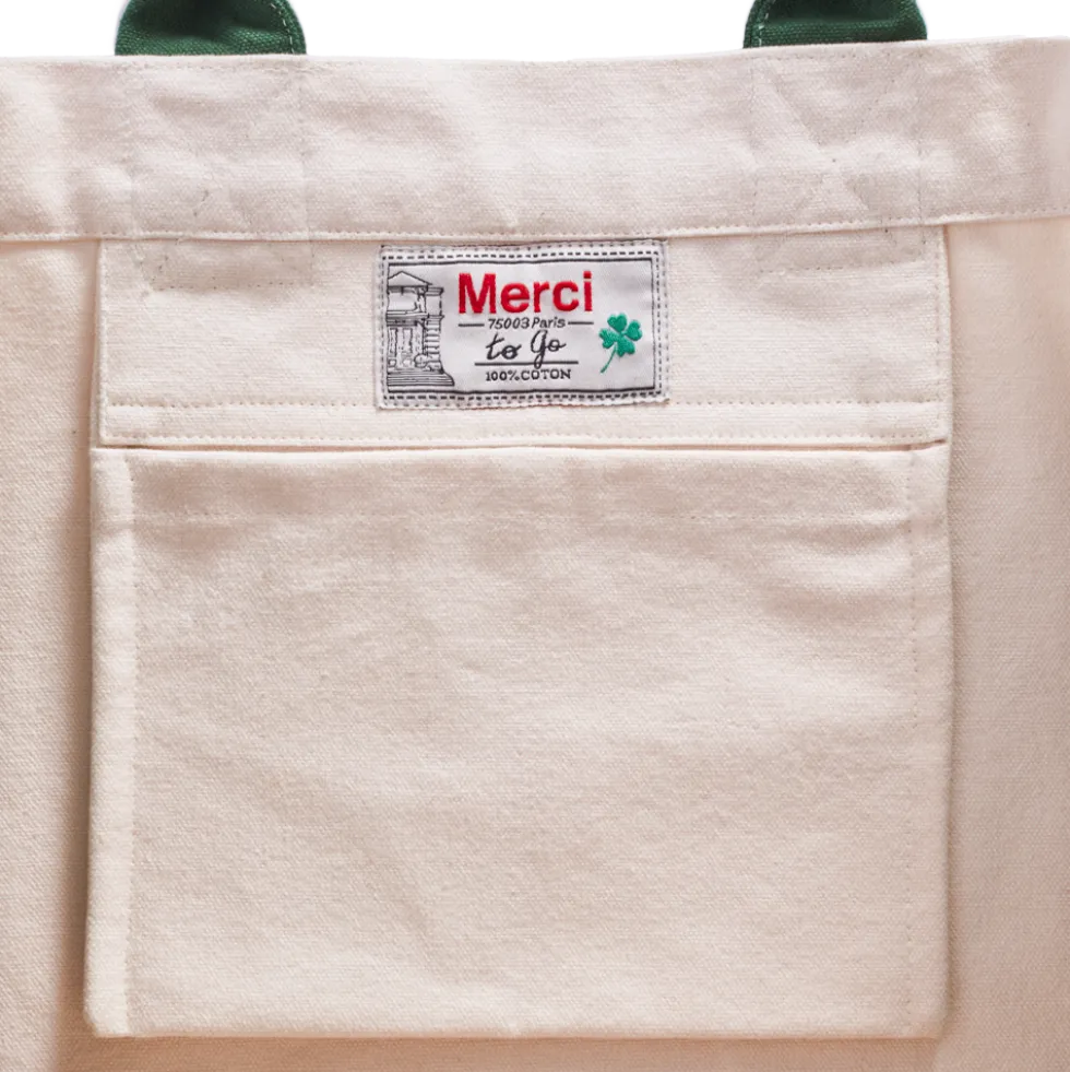 Merci - Cabas Tréfle Bouclette - Vert