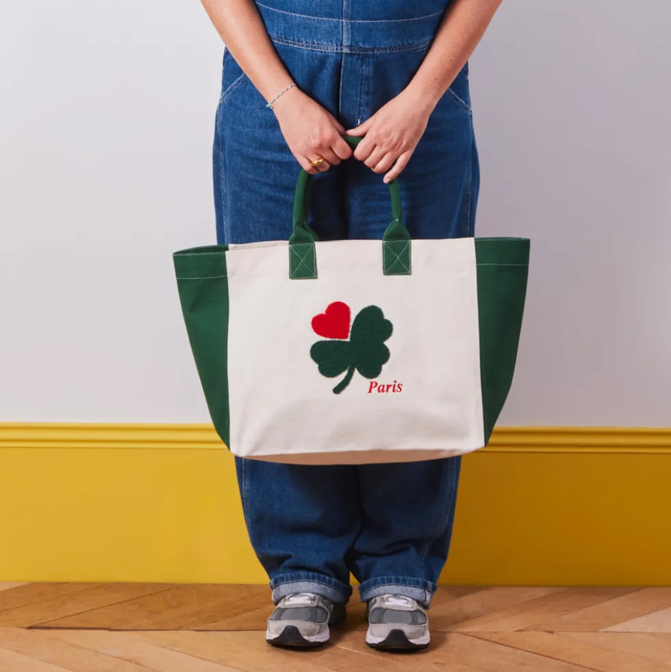 Merci - Cabas Tréfle Bouclette - Vert