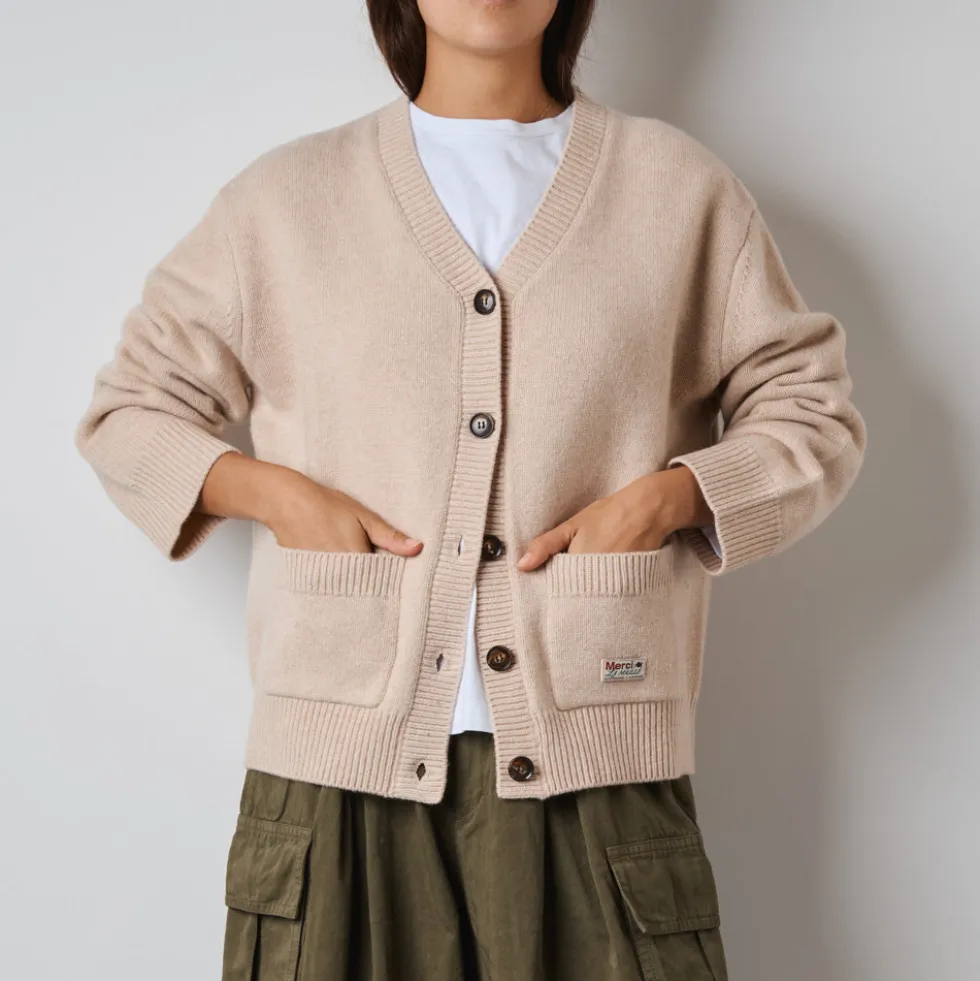 Merci - Cardigan Juliette - Blanc Cassé
