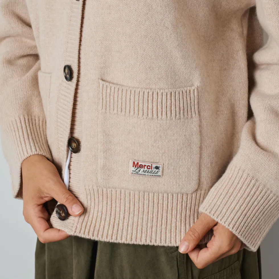 Merci - Cardigan Juliette - Blanc Cassé