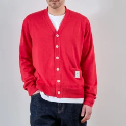Merci - Cardigan Maximilien - Rouge