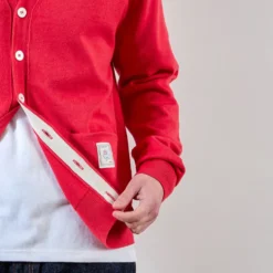 Merci - Cardigan Maximilien - Rouge