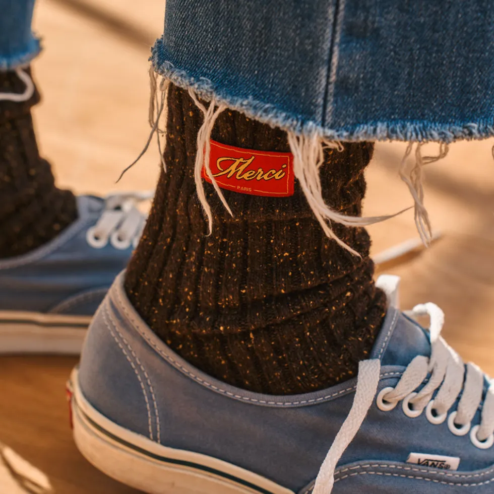 Merci - Chaussettes Sacha - Marron