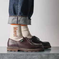 Merci - Chaussettes Scrappy - Blanc & Orange