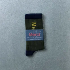 Merci - Chaussettes Scrappy - Kaki Marine