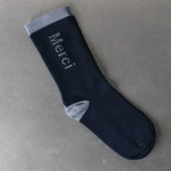Merci - Chaussettes Scrappy - Marine & Bleu
