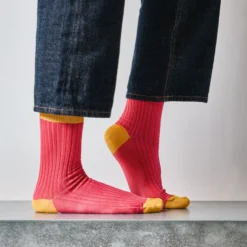 Merci - Chaussettes Theodora - Rose Jaune