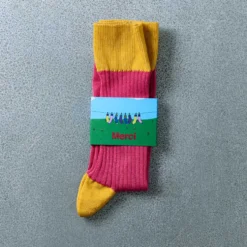 Merci - Chaussettes Theodora - Rose Jaune