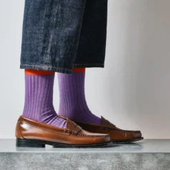 Merci - Chaussettes Theodora - Violet Rouge